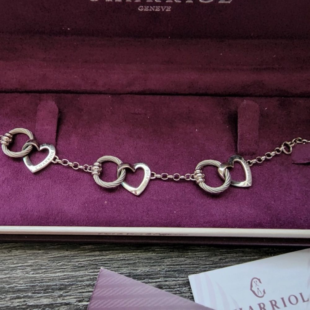 Charriol One 100 Ways To Love Heart Link Bracelet